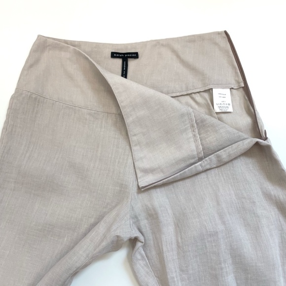 Sarah Pacini Linen Pants Sz 0 - Picture 5 of 14